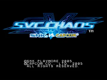 SNK vs. Capcom - SVC Chaos (Japan) screen shot title